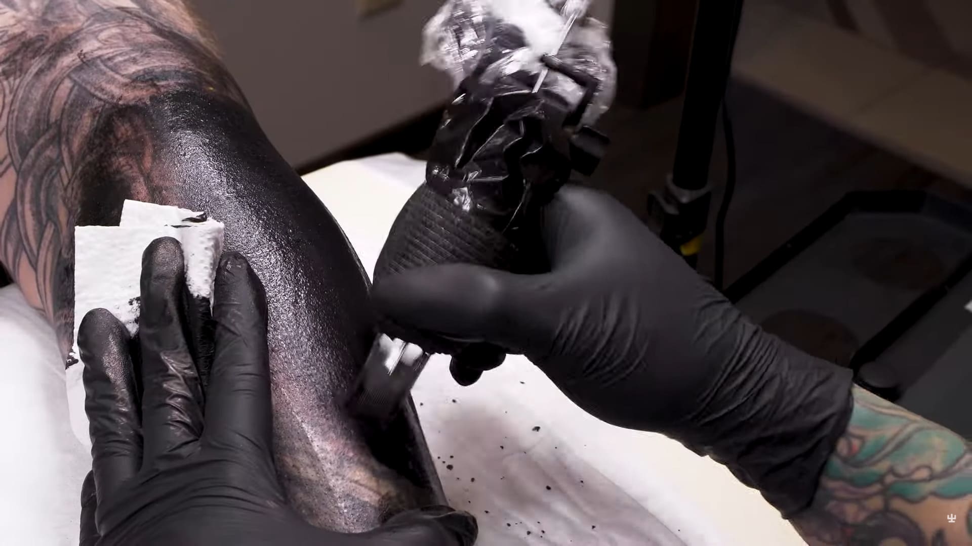 Blackwork style tattoo vlad blad